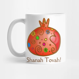 Shanah Tovah Festive Pomegranate Mug
